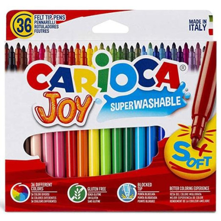 40556 CARIOCA ROTULADOR JOY PUNTA FINA COLORES SURTIDOS ESTUCHE 36 UD