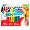 40567 CARIOCA ROTULADORES JUMBO SUPER LAVABLES C/SURTIDOS ESTUCHE 12+2 UD GRATIS