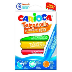 42739 CARIOCA TÉMPERA SÓLIDA TEMPERELLO COLORES - CAJA DE 6