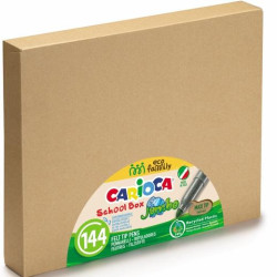 42829 CARIOCA ROTULADORES JUMBO ECO COLORES SURTIDOS CAJA SCHOOLBOX 144 UD