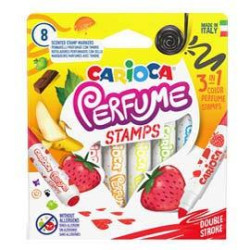 42988 CARIOCA ROTULADORES PERFUME STAMPS COLORES SURTIDOS ESTUCHE 8 UD