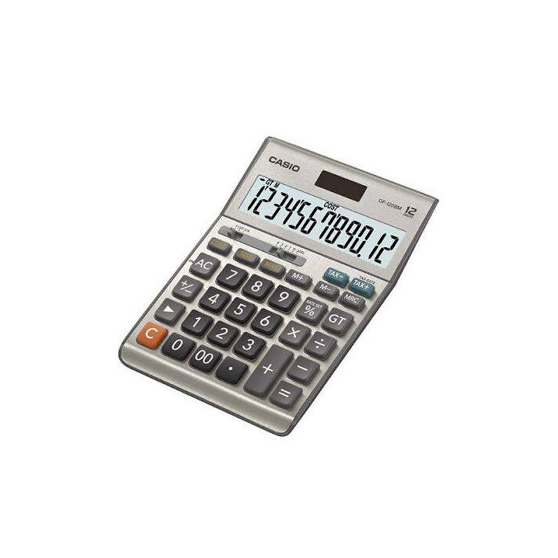 DF-120BM CASIO CALCULADORA DE OFICINA SOBREMESA BLANCO 12 DÍGITOS DF-120BM