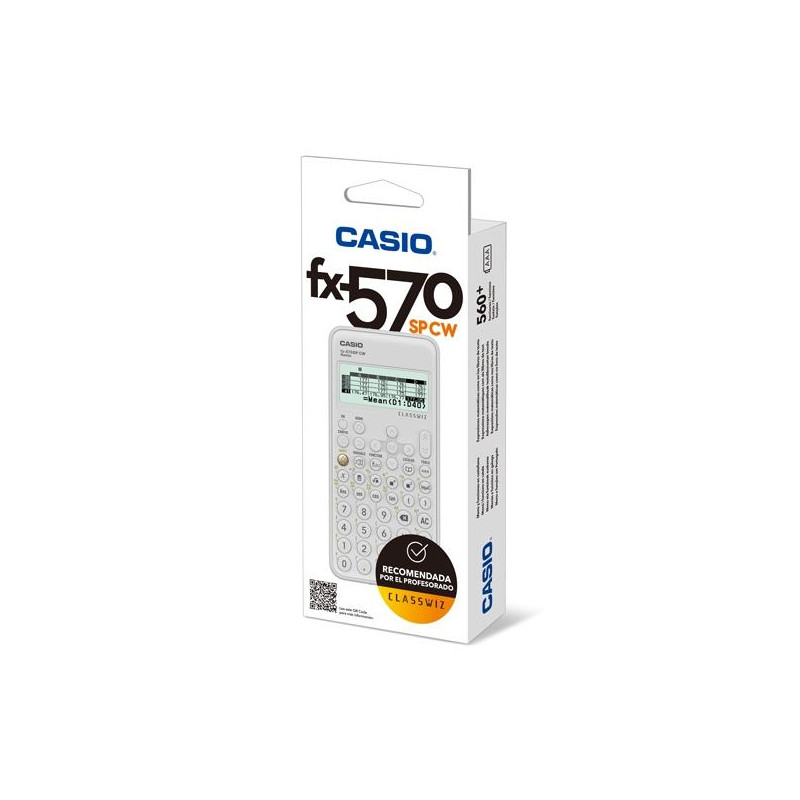 FX-570SPCW CASIO CALCULADORA CIENTIFICA NEGRO/BLANCO 15 Y 10+2 DÍGITOS 576 FUNCIONES FX-570SPCW