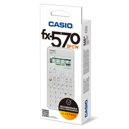 FX-570SPCW CASIO CALCULADORA CIENTIFICA NEGRO/BLANCO 15 Y 10+2 DÍGITOS 576 FUNCIONES FX-570SPCW