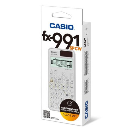 FX-991SPCW CASIO CALCULADORA CIENTIFICA NEGRO/BLANCO 15 Y 10+2 DÍGITOS 576 FUNCIONES FX-991SPCW