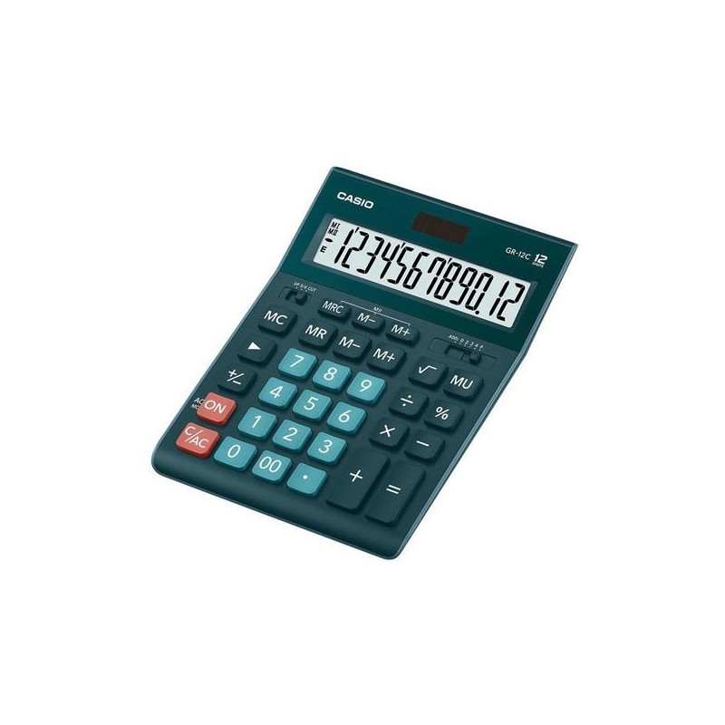 GR-12C-DG CASIO CALCULADORA DE OFICINA SOBREMESA 12 DÍGITOS VERDE OSCURO