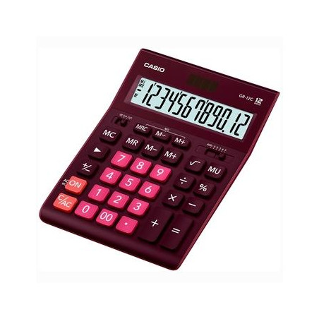 GR-12C-WR CASIO CALCULADORA DE OFICINA SOBREMESA 12 DÍGITOS MORADO