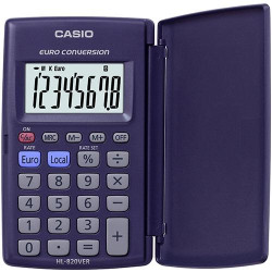 HL-820VER CASIO CALCULADORA DE OFICINA VIOLETA OSCURO 8 DÍGITOS HL-820VER