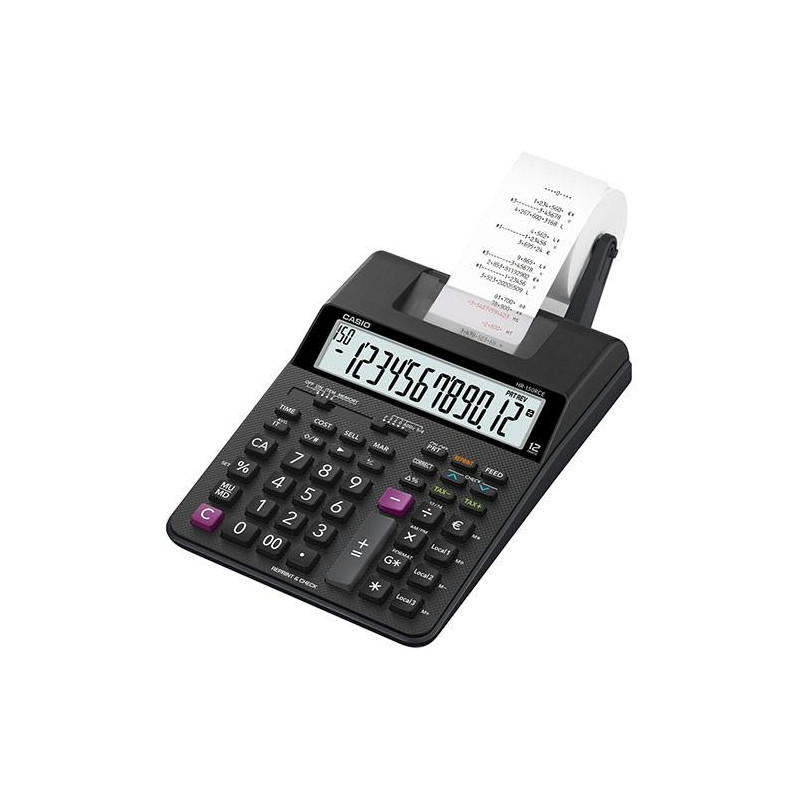 HR-150RCE CASIO CALCULADORA DE OFICINA CON IMPRESORA NEGRO HR-150RCE