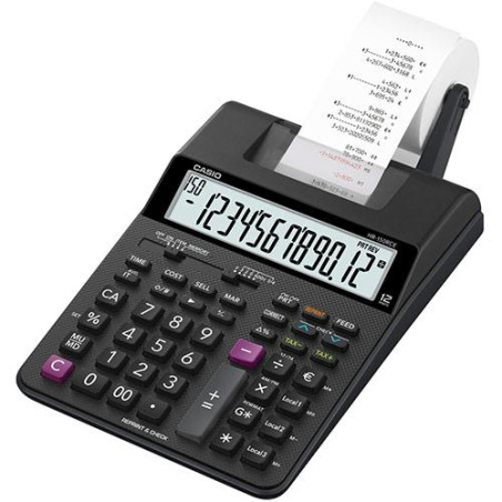 HR-150RCE CASIO CALCULADORA DE OFICINA CON IMPRESORA NEGRO HR-150RCE