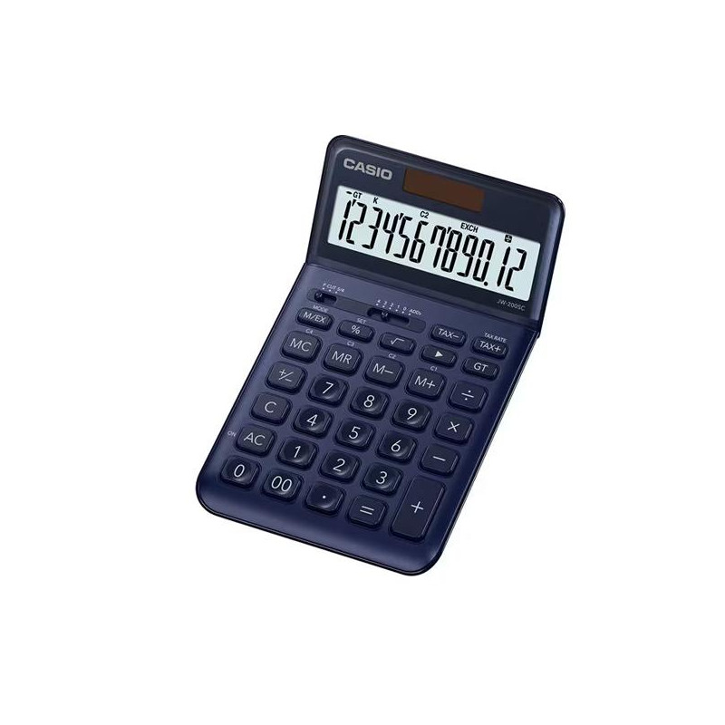 JW-200SC-NY CASIO CALCULADORA DE OFICINA SOBREMESA 12 DÍGITOS AZUL MARINO