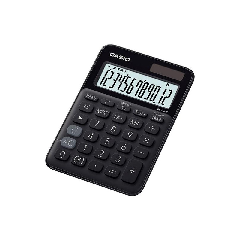 MS-20UC-BK CASIO CALCULADORA DE OFICINA SOBREMESA NEGRO 12 DÍGITOS MS-20UC