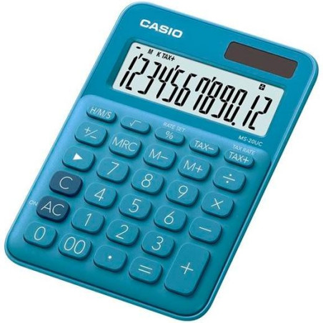 MS-20UC-BU CASIO CALCULADORA DE OFICINA SOBREMESA AZUL 12 DÍGITOS MS-20UC