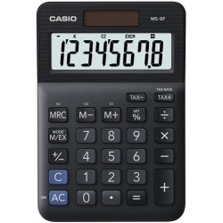 MS-8F CASIO CALCULADORA DE OFICINA SOBREMESA NEGRO 8 DÍGITOS MS-8F