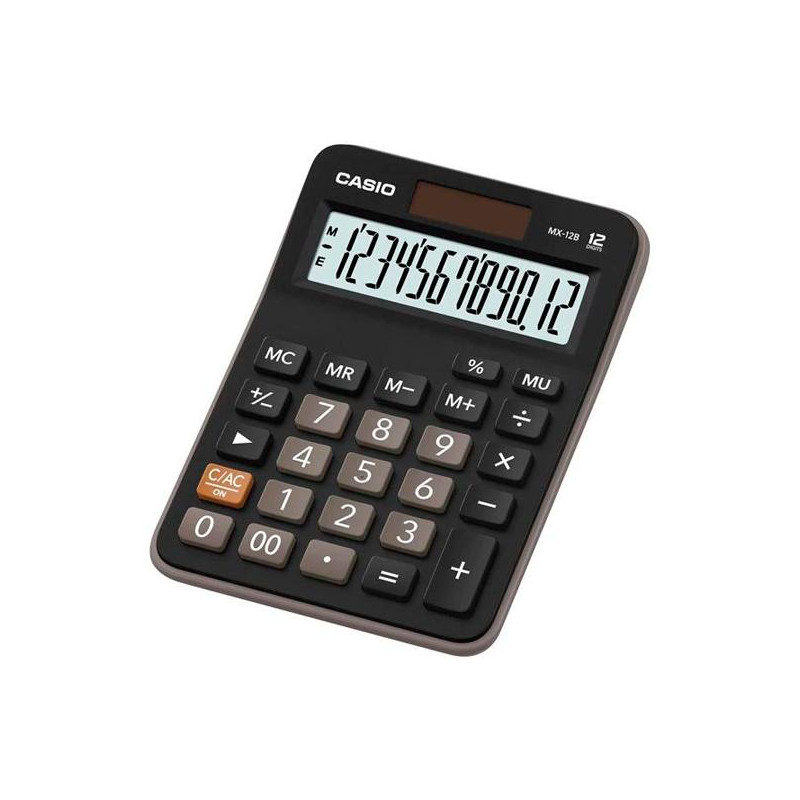 MX-12B CASIO CALCULADORA DE OFICINA SOBREMESA 12 DÍGITOS NEGRO MX-12B