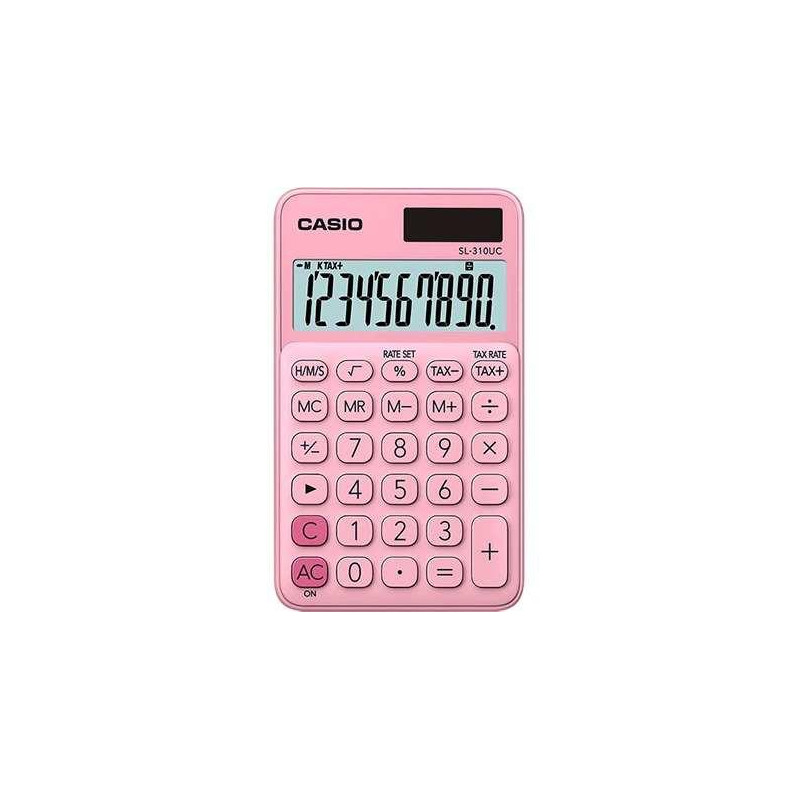 SL-310UC-PK CASIO CALCULADORA DE OFICINA ROSA CLARO SL-310UC-PK