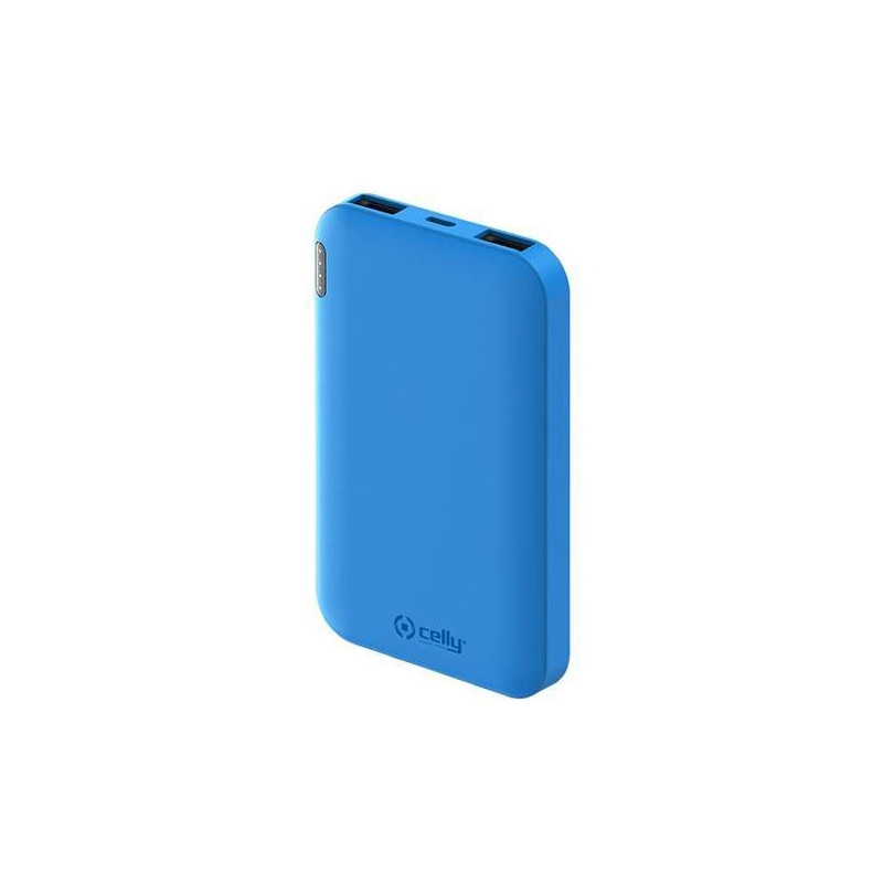 PBE5000BL CELLY CARGADOR POWER BANK ENERGY 5K MAH 2USB Y 1 MICROUSB AZUL