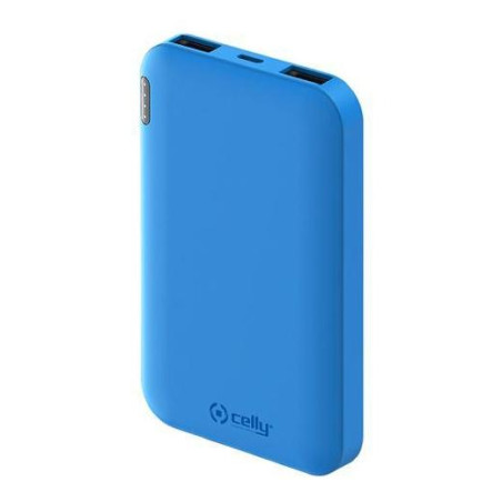 PBE5000BL CELLY CARGADOR POWER BANK ENERGY 5K MAH 2USB Y 1 MICROUSB AZUL