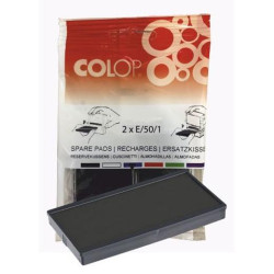 107224 COLOP ALMOHADILLA E/50/1 NEGRO BLISTER -2U-