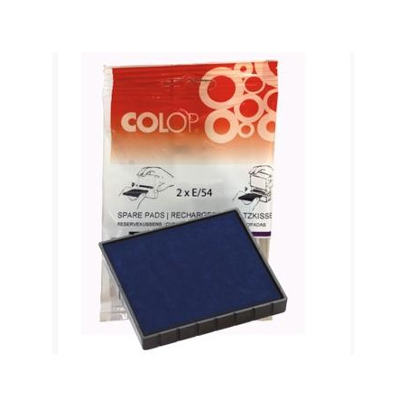 107324 COLOP ALMOHADILLA E/54 AZUL BLISTER -2U-