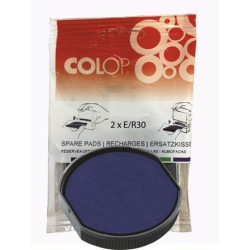 107386 COLOP ALMOHADILLA E/R30 AZUL BLISTER -2U-