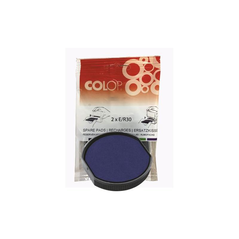 107386 COLOP ALMOHADILLA E/R30 AZUL BLISTER -2U-