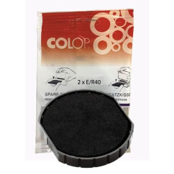 107404 COLOP ALMOHADILLA E/R40 NEGRO BLISTER -2U-