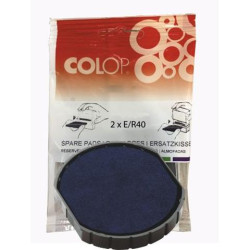 107406 COLOP ALMOHADILLA E/R40 AZUL BLISTER -2U-