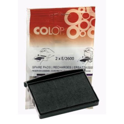 107791 COLOP ALMOHADILLA E/2600 NEGRO BLISTER -2U-