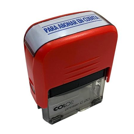 141683 COLOP SELLO PRINTER C20 FORMULA " CONFORME " ALMOHADILLA E/20 14X38MM AZUL