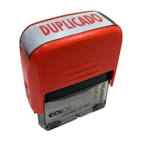 141685 COLOP SELLO PRINTER C20 FORMULA " DUPLICADO " ALMOHADILLA E/20 14X38MM ROJO