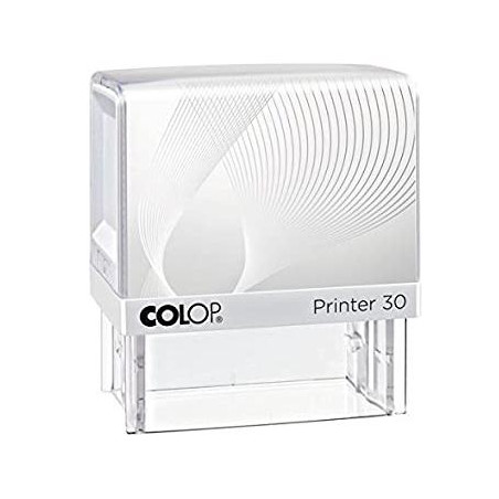 144607 COLOP PRINTER 30 G7 18X47MM BLANCO/AZUL NO INCLUYE PLACA DE TEXTO PERSONALIZADA