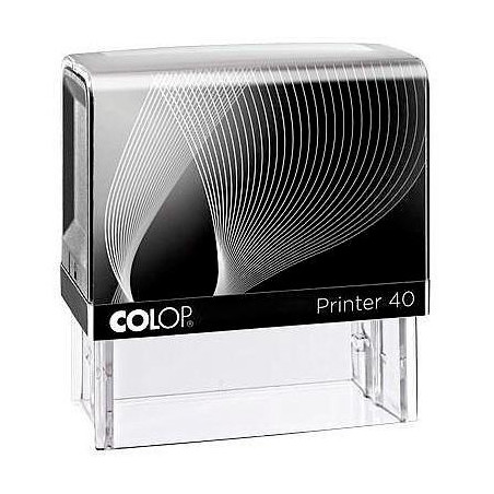 144765 COLOP PRINTER 40 G7 23X59MM NEGRO/NEGRO NO INCLUYE PLACA DE TEXTO PERSONALIZADA