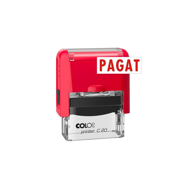 156287 COLOP SELLO PRINTER C20 FORMULA " PAGAT " ALMOHADILLA E/20 14X38MM ROJO