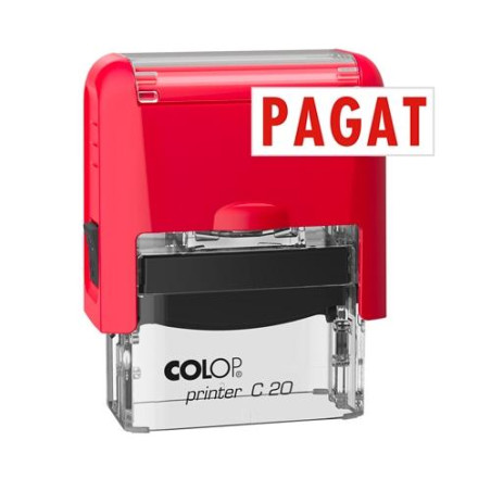 156287 COLOP SELLO PRINTER C20 FORMULA " PAGAT " ALMOHADILLA E/20 14X38MM ROJO