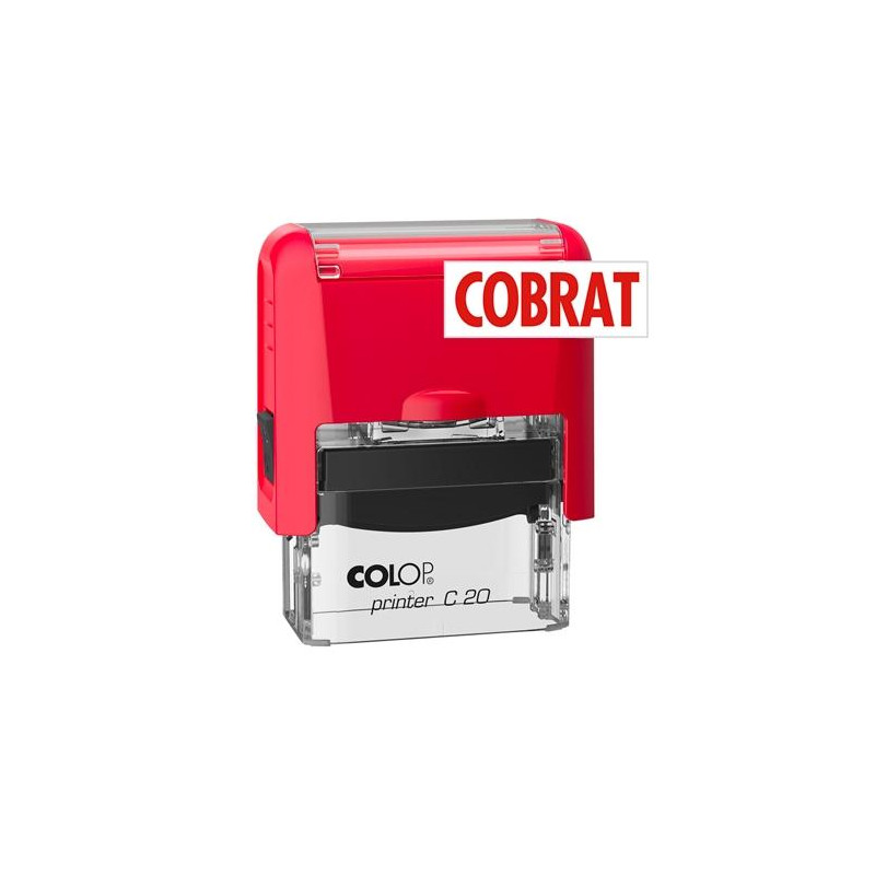 500675 COLOP SELLO PRINTER C20 FORMULA " COBRAT " ALMOHADILLA E/20 14X38MM ROJO