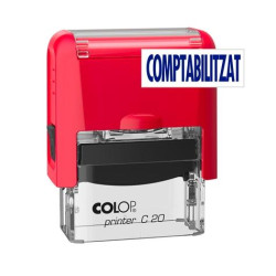 500676A COLOP SELLO PRINTER C20 FORMULA " COMPTABILITZAT " ALMOHADILLA E/20 14X38MM AZUL