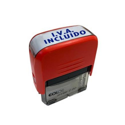 500688 COLOP SELLO PRINTER C20 FORMULA " IVA INCLUIDO " ALMOHADILLA E/20 14X38MM ROJO