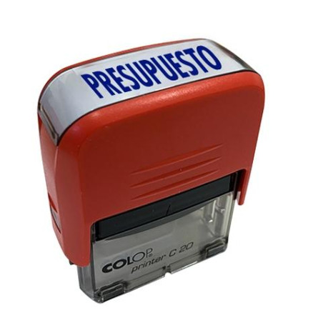 500698A COLOP SELLO PRINTER C20 FORMULA " PRESUPUESTO " ALMOHADILLA E/20 14X38MM AZUL