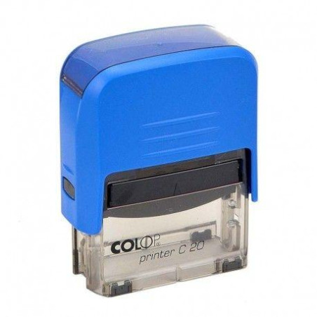 501093 COLOP SELLO PRINTER C20 FORMULA " DEVOLUCIÓN " ALMOHADILLA E/20 14X38MM AZUL