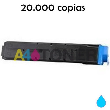 Toner compatible Kyocera TK8600 / TK 8600 / TK-8600 cyan alternativo a Kyocera T02MNCNL0