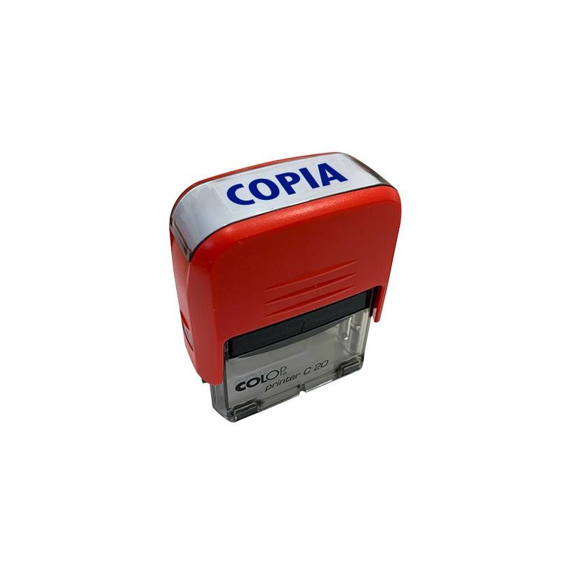 501110 COLOP SELLO PRINTER C20 FORMULA " COPIA " ALMOHADILLA E/20 14X38MM ROJO