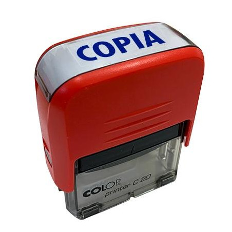 501110 COLOP SELLO PRINTER C20 FORMULA " COPIA " ALMOHADILLA E/20 14X38MM ROJO