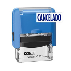 501232 COLOP SELLO PRINTER C20 FORMULA " CANCELADO " ALMOHADILLA E/20 14X38MM AZUL