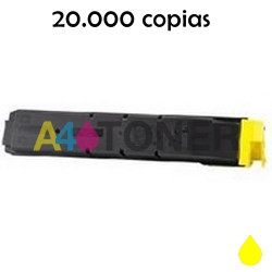 Toner compatible Kyocera TK8600 / TK 8600 / TK-8600 amarillo alternativo a Kyocera 1T02MNANL0