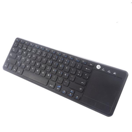 COO-TEW01-BK COOLBOX TECLADO INALAMBRICO QWERTY ESPAÑOL CON TOUCHPAD NEGRO