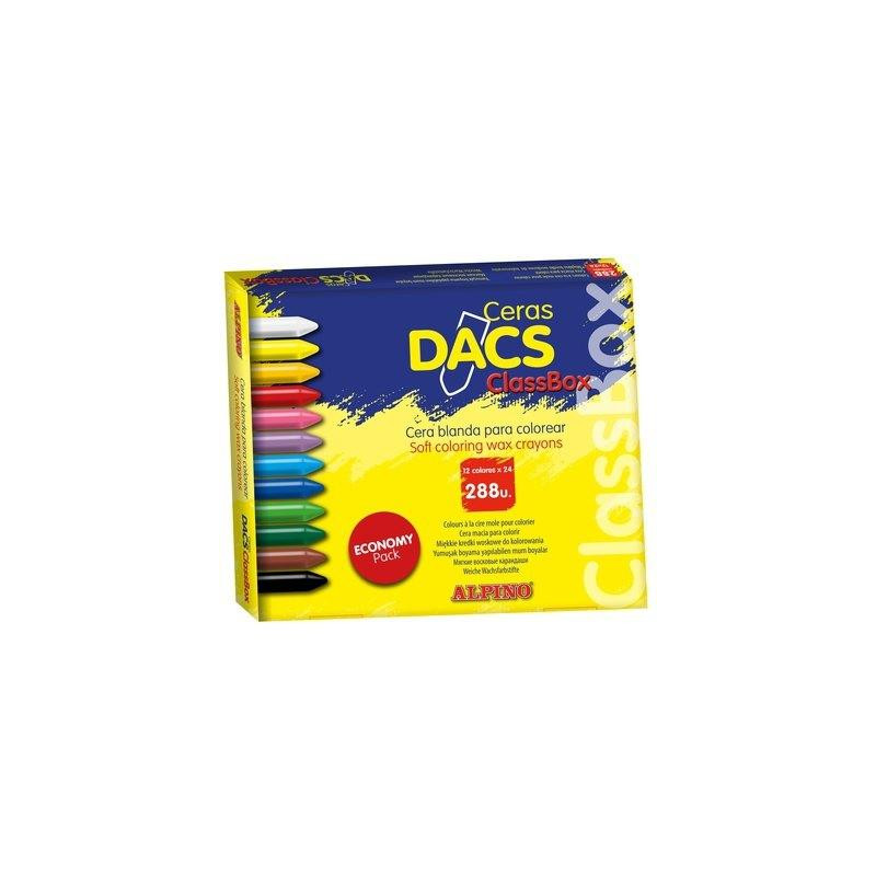 DA000050 DACS CERAS DACS 55MM ECONOMY PACK 24 X 12 COLORES CAJA DE 288