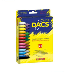 DA050295 DACS CERAS DACS 55MM COLORES SURTIDOS ESTUCHE 24 UD