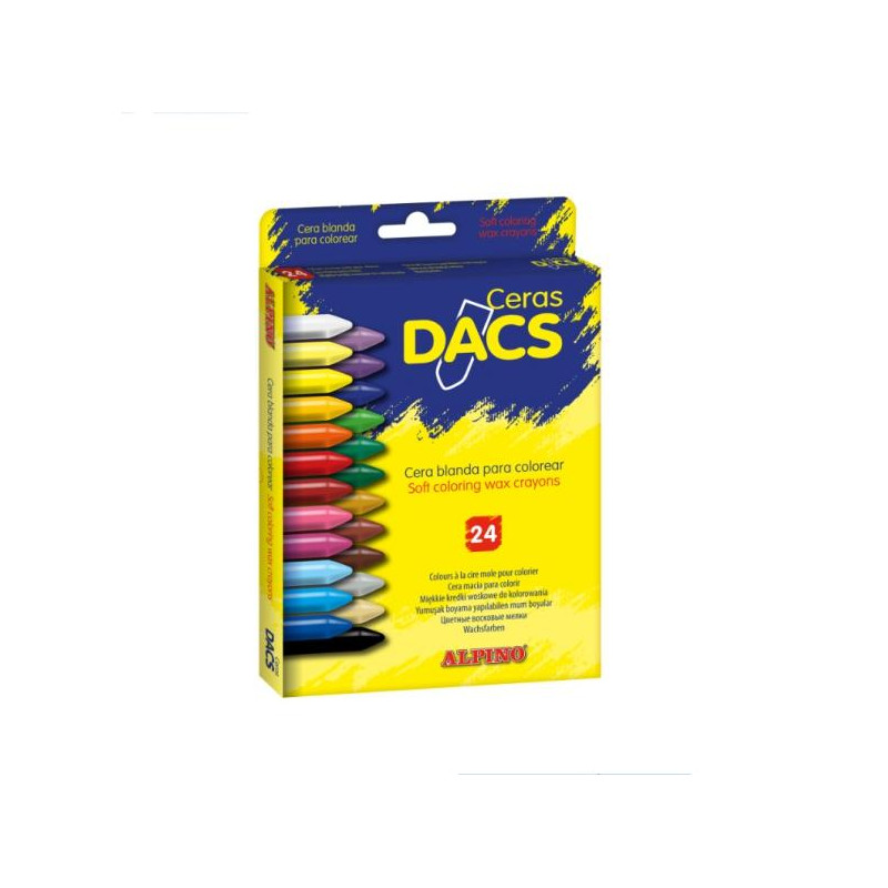 DA050295 DACS CERAS DACS 55MM COLORES SURTIDOS ESTUCHE 24 UD