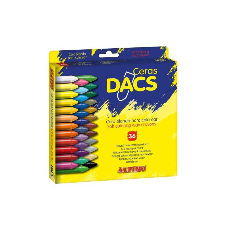 DA050300 DACS CERAS DACS 55MM COLORES SURTIDOS ESTUCHE 36 UD